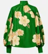 Alemais Alémais Sage Floral Silk Blouse