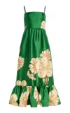 Alemais Womens Sage Floral Woven Midi Dress Green | ModeSens