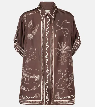 ALEMAIS ALEMAIS SAMMY PRINTED SILK SHIRT