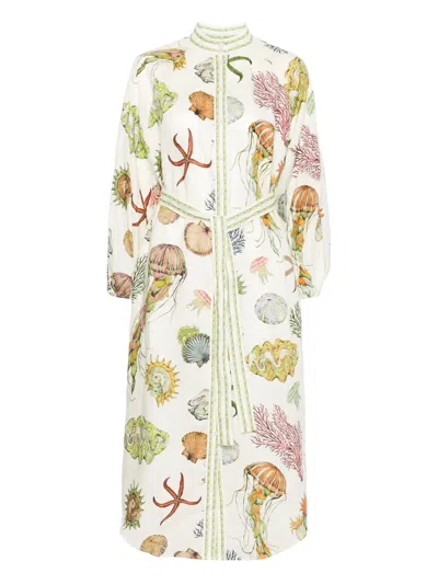 Alemais Sea Horse Midi Dress
