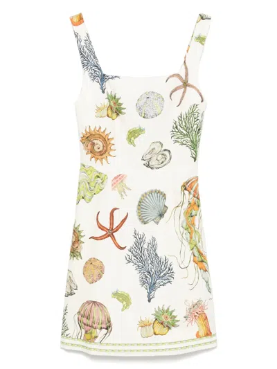 Alemais Sea Mini Dress In Neutral