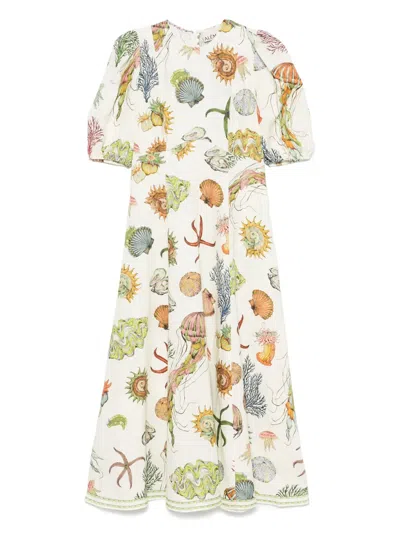 Alemais Sea-print Dress