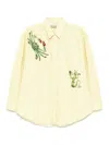 Alemais Seb Embellished Shirt In Yellow