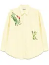 Alemais Seb Embellished Shirt In Yellow