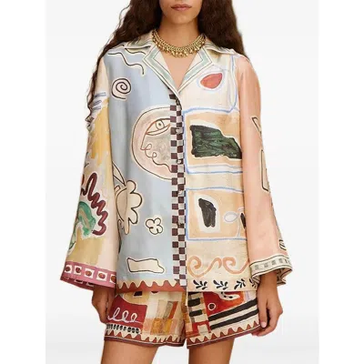 Alemais Shirts Neutral, Blue In Multi