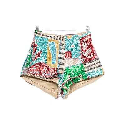 Alemais Jazz Sequin-embellishment Short In Multi