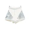 Alemais Villa Romantica Printed Shorts In White