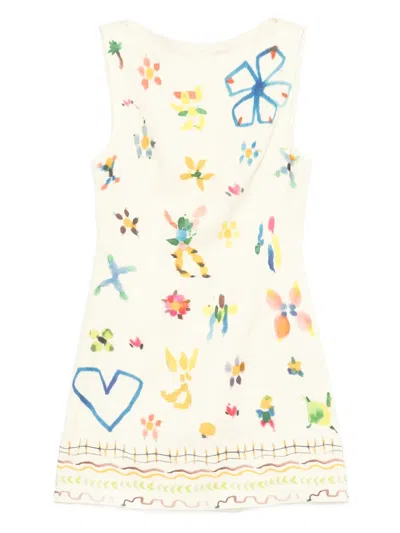 Alemais Sidi Floral Mini Dress In Multi