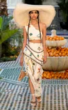 Alemais Sidi Linen-blend Crop Top In White