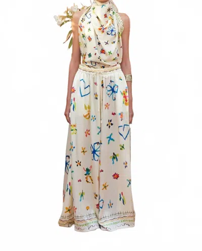 Alemais Sidi Silk Palazzo Pant In Multi
