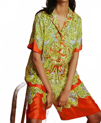 Alemais Sierra Silk Shirt In Multi