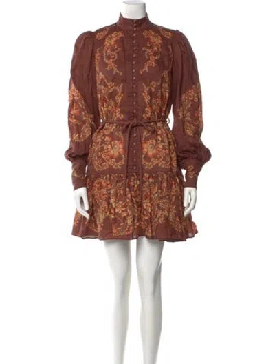 Pre-owned Alemais Silk Mini Dress In Multi