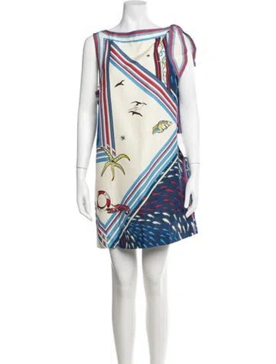 Pre-owned Alemais Silk Mini Dress W/ Tags In Multicolor