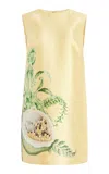 Alemais Sol Satin Crepe Mini Dress In Yellow