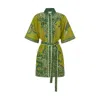 Shop Alemais Solaris Mini Dress In Olive