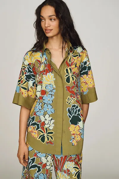 Alemais Solstice Floral-print Shirt In Pattern