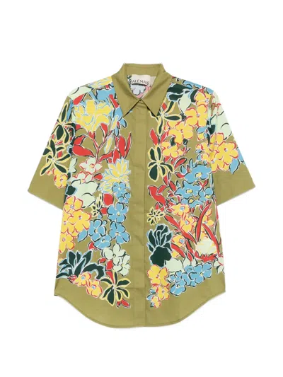Alemais Solstice Floral-print Shirt In Pattern