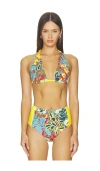 Alemais Solstice Wide Triangle Top In Multi