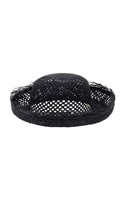 Alemais Alémais Straw Sailor Hat In Blue