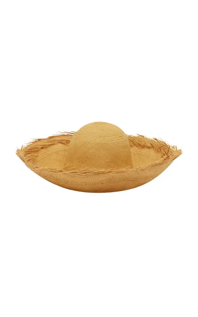 Alemais Alémais Straw Wide Brim Sunhat In Brown