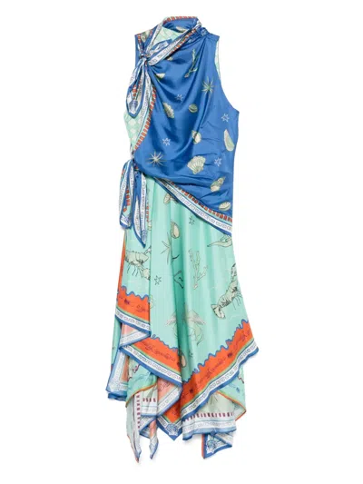 ALEMAIS SURREALIST SUMMER SCARF DRESS