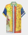 Alemais Surrealist Summer Shirt In Multi