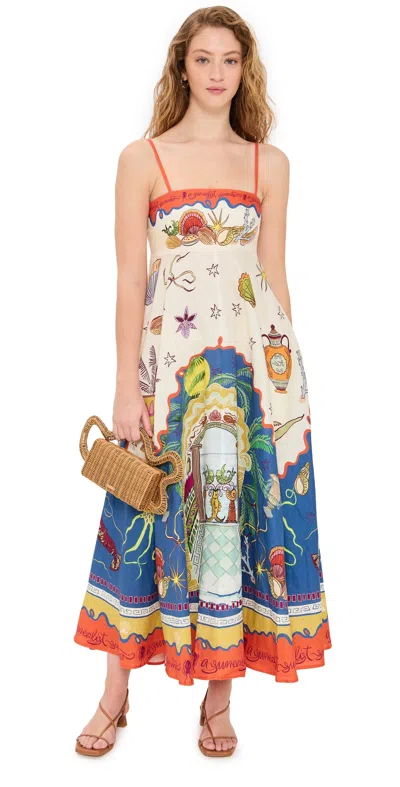 ALEMAIS SURREALIST SUMMER SUNDRESS MULTI