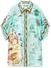 Alemais Swell Printed Silk Twill Shirt