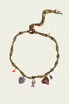 Alemais Tesori Verde Macrame Necklace In Green