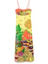 Alemais Tiger Day Maxi Dress In Yellow
