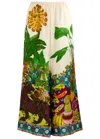 Alemais Tiger Printed Wide-leg Silk Troussers In Multicoloured
