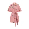 Alemais Timmy Embroidered Minidress In Pink