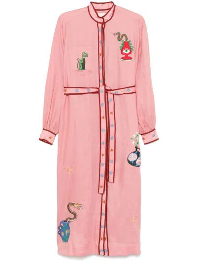 Alemais Timmy Shirt Dress In Pink