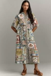 Alemais Tommasina Linen Shirt Dress In Multi