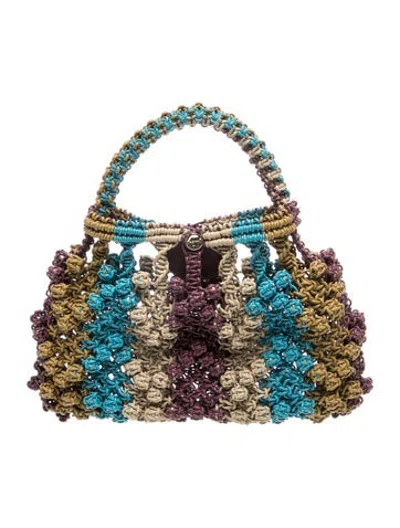 Pre-owned Alemais Top Handle Bag In Neutrals