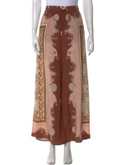 Pre-owned Alemais Ursula Wide Leg Pants In Pink