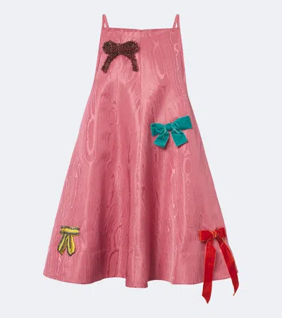 Alemais Alémais Valentina Embellished Moiré Minidress In Pink