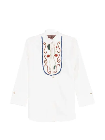 Alemais Velora Embroidered Blouse In White