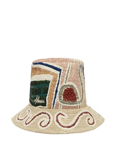 Alemais Velora Patterned Bucket Hat In Neutral
