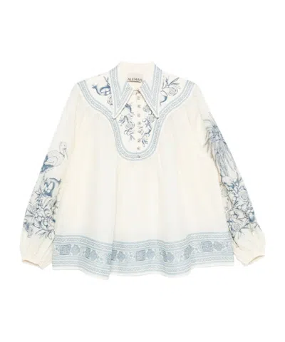 Alemais Villa Romantica Blouse In White