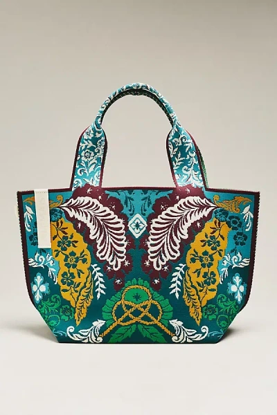 Alemais Villa Romantica Jacquard Maxi Tote Bag In Green
