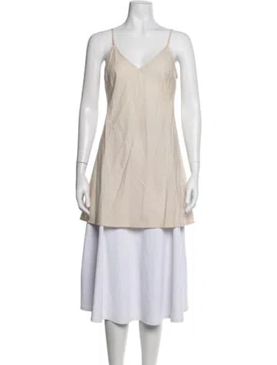 Pre-owned Alemais V-neck Sleeveless Top In Neutrals