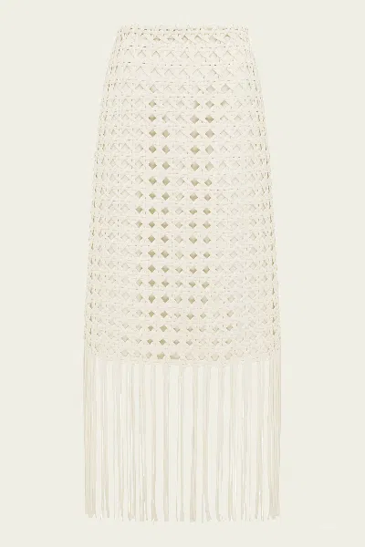 Alemais Weave Skirt In Cream In White