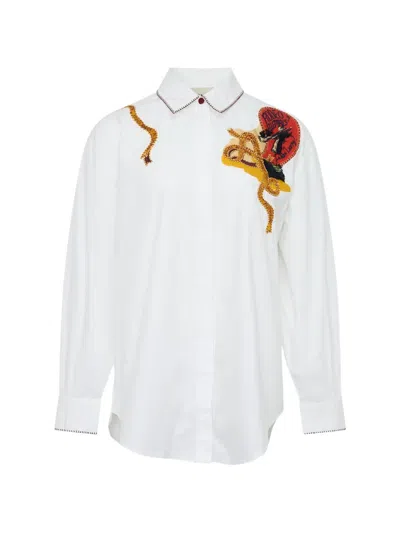 Alemais Westwood Embellished Shirt In White