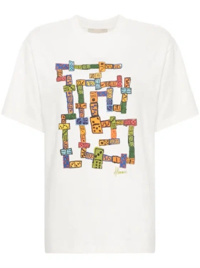 Alemais Players Domino Organic Cotton T-shirt In White