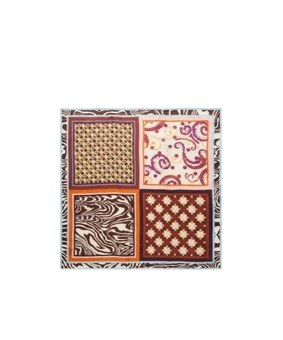 Alemais Wilson Printed Silk Twill Scarf In Transparent