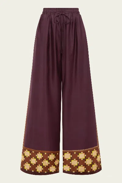 Alemais Wilson Silk Pant In Multi