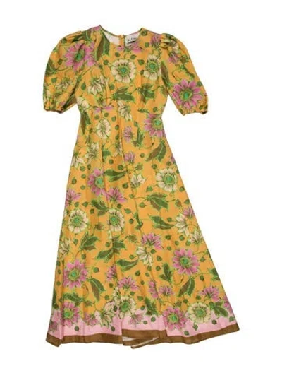 Pre-owned Alemais Winnie Dress Long Dress In Green
