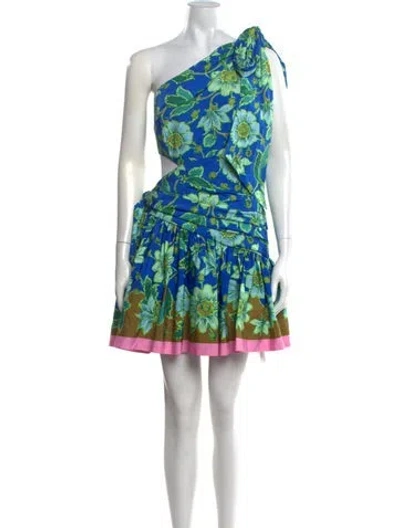 Pre-owned Alemais Winnie Mini Dress In Blue