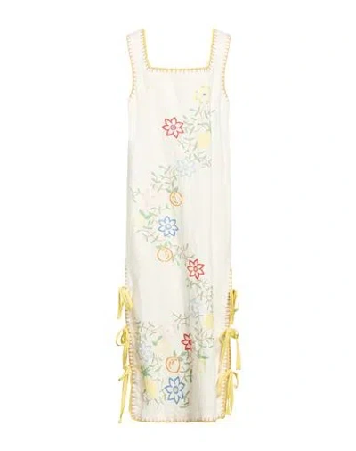 Alemais Alémais Woman Maxi Dress Ivory Size 2 Organic Cotton